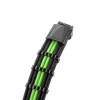 Cable CableMod 12VHPWR a 3× PCIe ModMesh 45 cm, negro/verde claro