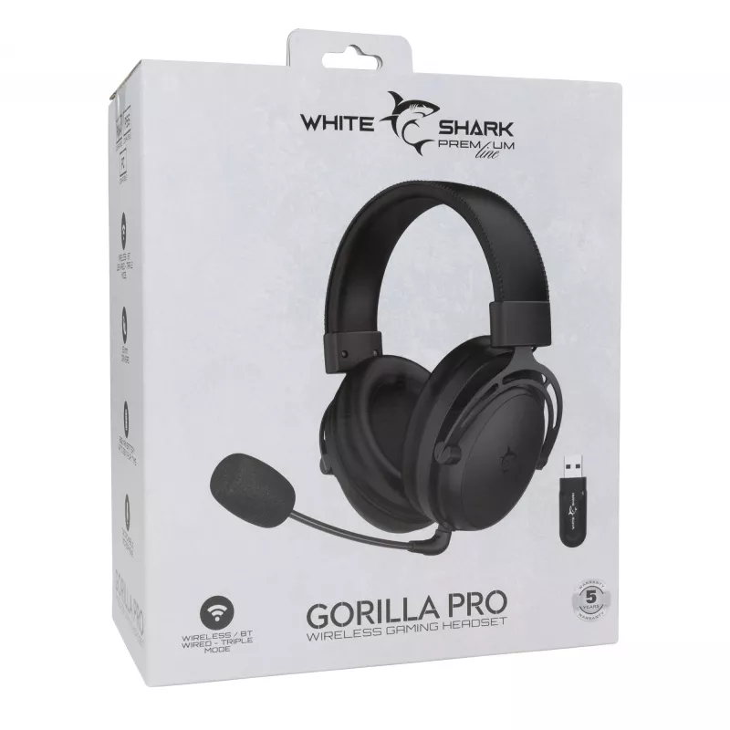 Auriculares White Shark WGH-2443 Gorilla Pro negros