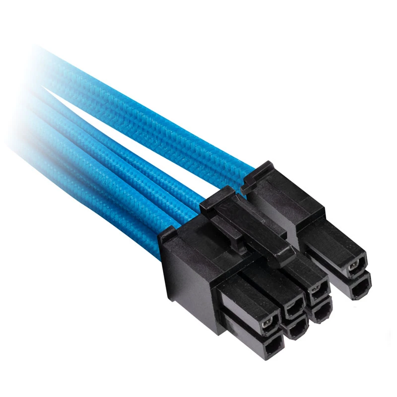 Cable PCIe dual premium con funda Corsair, doble pack (Gen 4) - azul