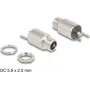 DeLOCK conector DC 5,5 x 2,5 mm conector hembra de montaje versión soldadura 20 V 10 A