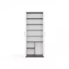 ESTANTERÍA CERRADA OLIV 2D, ANTRACITA/Blanco SET