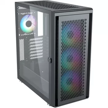 Caja PC Silentware Air 100 negra — caja mid-tower compatible con ATX, negra