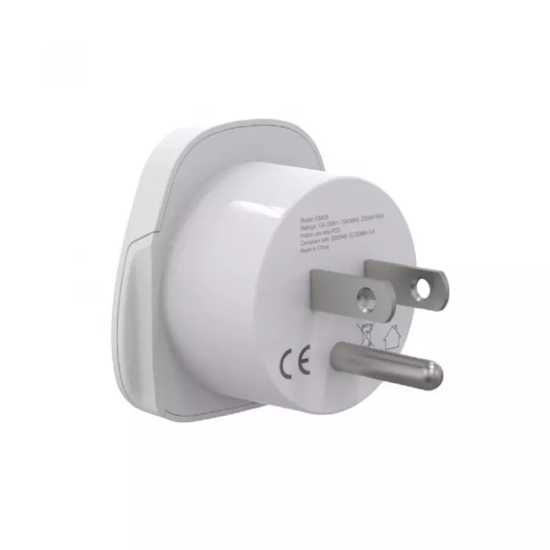 Adaptador de viaje GEMBIRD A-AC-USMINTF — universal a enchufe US, 10 A