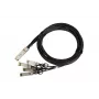 Cable DAC QSFP+ Extralink 40 Gbit/s a 4×10 Gbit/s, 3 m, 30AWG, conector macho QSFP+–conector macho