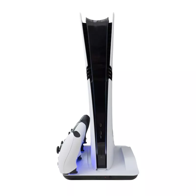 Base refrigeradora White Shark Guard-2 para PS5 con estación de carga integrada (modelo PS5-05102V2)