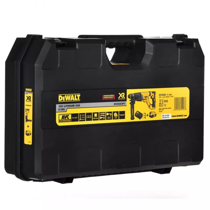 18V XR Brushless Martillo perforador 1x5,0Ah batería; 3j; 28mm