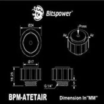 Purgador manual BitsPower G1/4