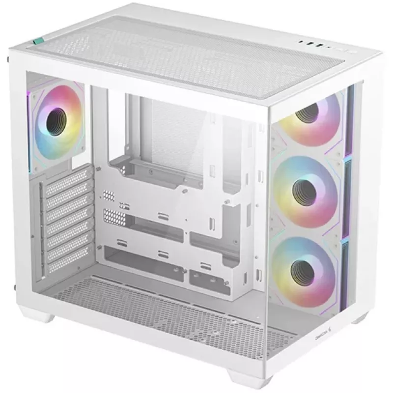 Carcasa de PC DeepCool CG530 4F WH Midi Tower blanca