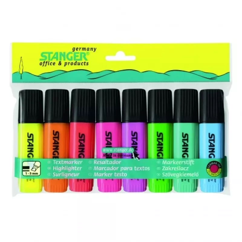 Rotulador Stanger 180007000 multicolor 8 unidades