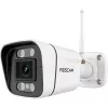 Cámara de vigilancia Wi-Fi Foscam V8P blanca 8MP (3840x2160), WLAN de doble banda, foco y sirena de alarma integrados (V8P-W)
