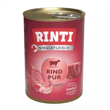 RINTI Singlefleisch Pur Ternera - Comida húmeda para perros - 400g