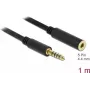 Cable de audio DeLOCK 85796 1 m 4,4 mm negro