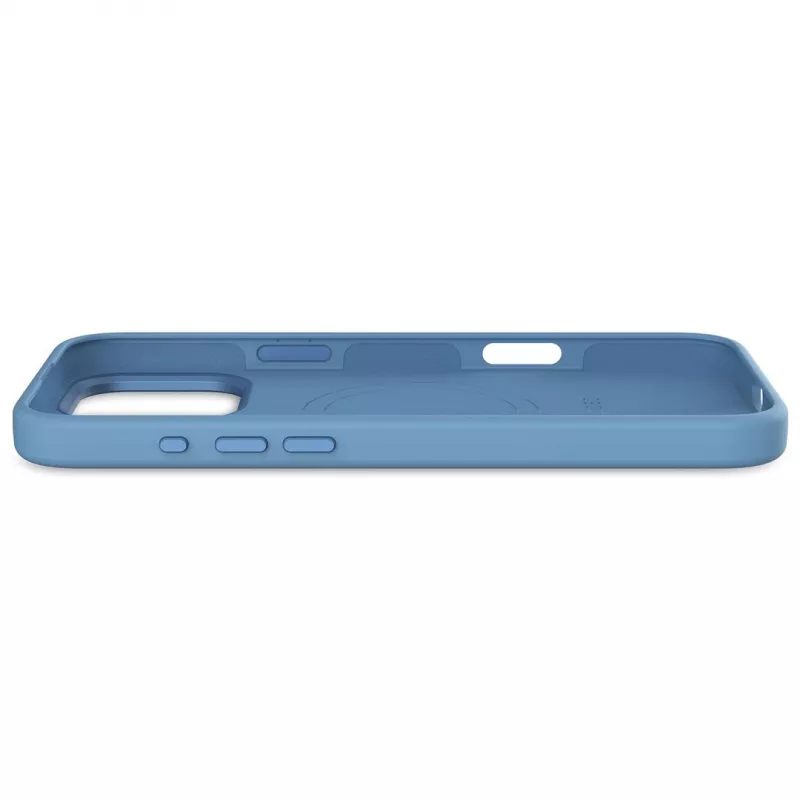 Decoded D25IPO16PMBCS9AE AntiMicrobial funda trasera de silicona para iPhone 16 Pro Max, azul claro