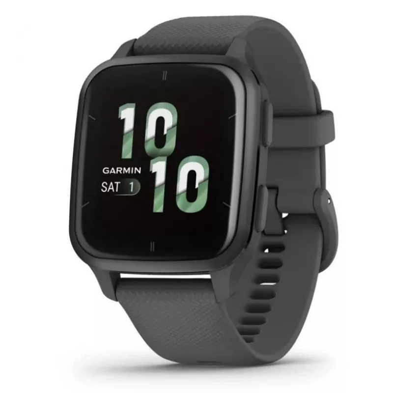 Smartwatch GARMIN Venu Sq 2 — 1,4 inch AMOLED, carcasa de 40 mm, gris pizarra, GPS, SpO2, NFC