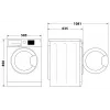 Lavadora Indesit FFD 11489 BV EE, A, carga frontal, capacidad de lavado 11 kg, 1351 rpm, profundidad 60,5 cm, blanca | Whirlpool