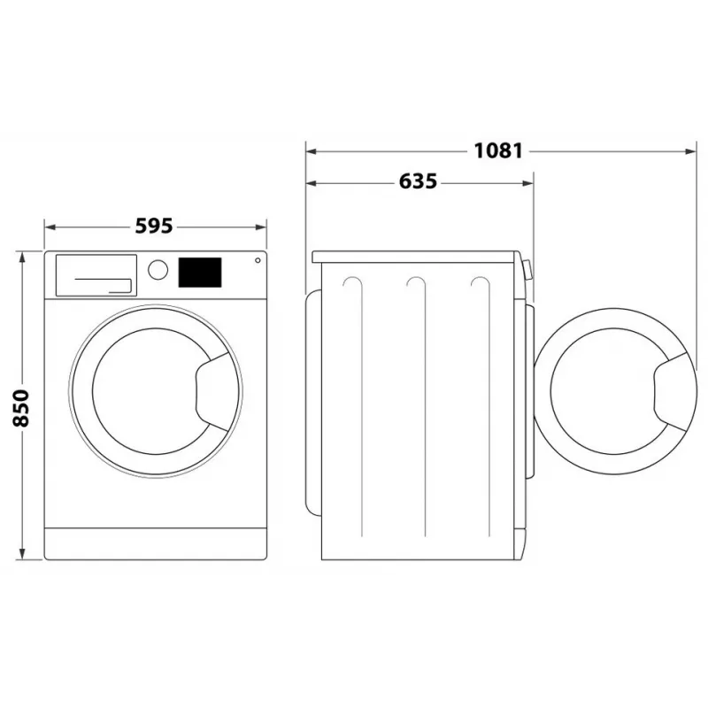 Lavadora Indesit FFD 11489 BV EE, A, carga frontal, capacidad de lavado 11 kg, 1351 rpm, profundidad 60,5 cm, blanca | Whirlpool