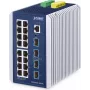 Switch gestionado PLANET IP30 industrial L3 16 puertos Gigabit Ethernet