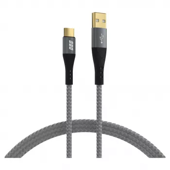 EFB Elektronik Cable USB-A a USB-C 60W QC 3A gris - Cable - Digital/Datos (USB-AC-00003)