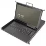 Consola KVM Digitus 17 pulgadas HD LCD 8 puertos VGA teclado alemán