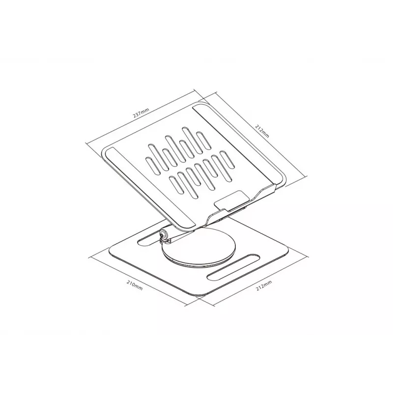 Soporte para portátil/tablet TB TB-LPT2 para dispositivos de hasta 15 pulgadas, capacidad de carga 10 kg