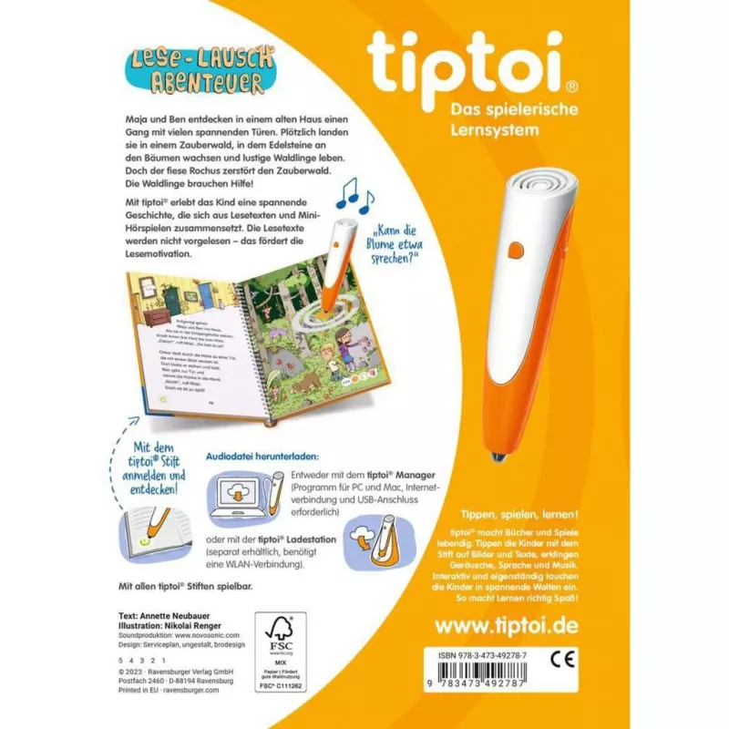 tiptoi Aventura de lectura y escucha: Bosque mágico, libro educativo