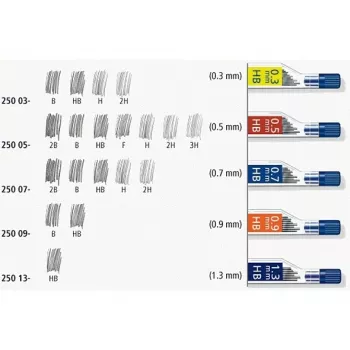 Recambio de mina Staedtler 250 05-HB Gris 0,5 mm
