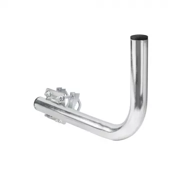 Soporte de balcón derecho Extralink B300 con abrazaderas en U M8 acero galvanizado