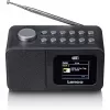 Lenco CR-625BK radiodespertador DAB+/FM con Bluetooth y carga inalámbrica, negro