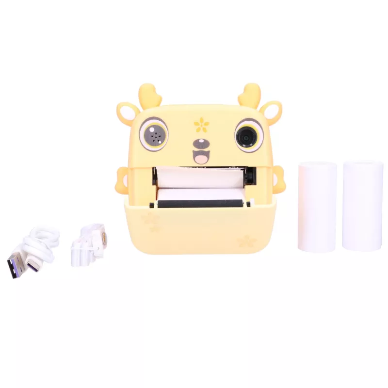 Impresora térmica de recibos Extralink EPP-006 con 3 rollos de papel térmico amarillo