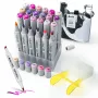 Rotuladores de doble punta Arrtx LC302505 — 24 colores, set de tonos violeta