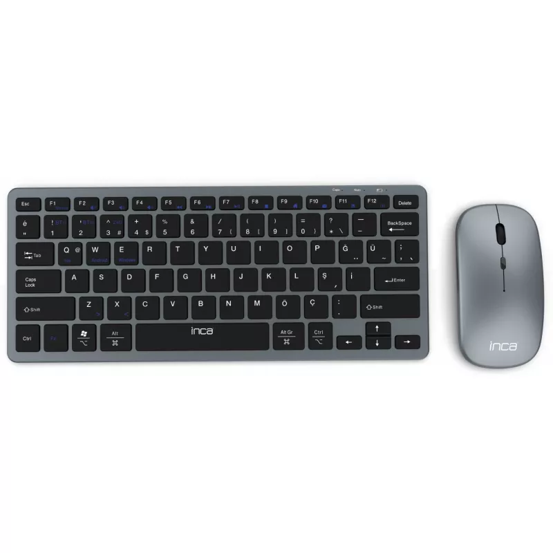 INCA IBK-572BT conjunto de teclado y ratón inalámbrico, gris