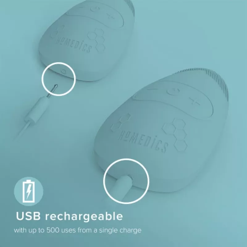 Cepillo de limpieza facial Homedics FAC-350-EUA Honeycomb Silicon, cabezal de silicona con celdas para una limpieza suave