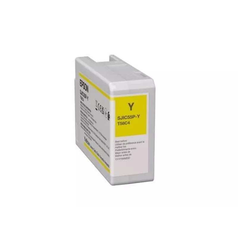 Cartucho de tinta Epson SJIC55(Y) para ColorWorks CW-D6500/D6000 amarillo