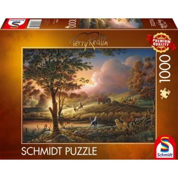 Terry Redlin: Sonnengold über reifen Feldern, puzzle 1000 piezas