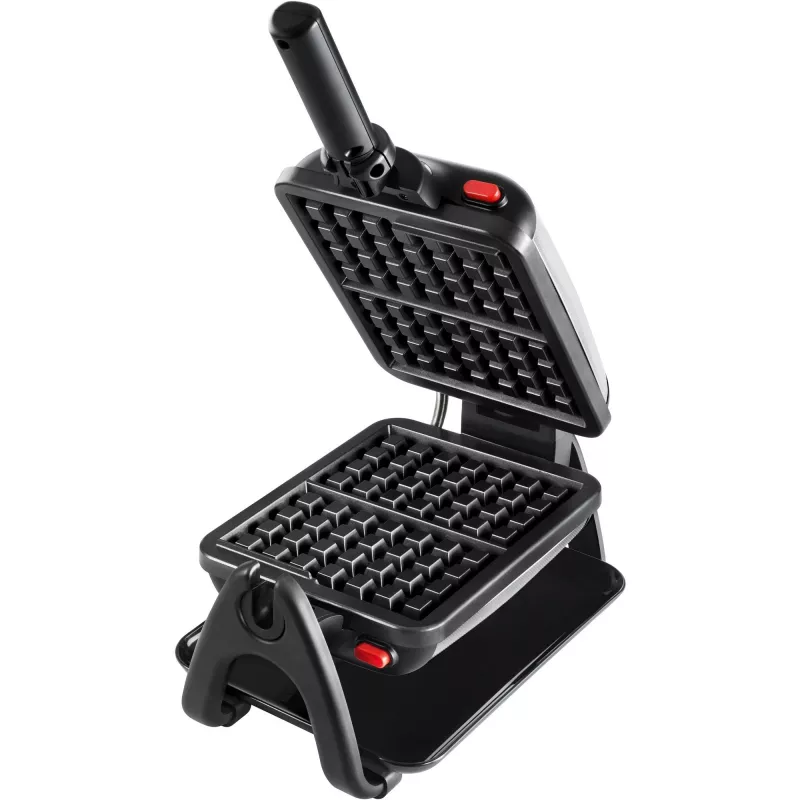 Gofrera Tefal WM756D 2 gofres 1200 W negro, acero inoxidable