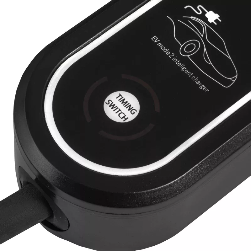 Akyga AK-EC-22 Cargador móvil para VE, Type 2, conector CEE 5 pines, trifásico, 32 A, 22 kW, LCD, 5 m