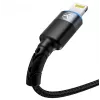 Cable de datos USB a Lightning Tellur 1,2 m nailon trenzado negro