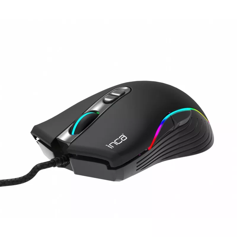 Ratón gaming INCA IMG-GT15 4800 DPI, RGB, 7 botones, USB, SW Retail
