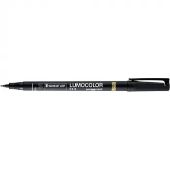 Rotulador permanente punta redonda Staedtler 313-2 negro 10 uds.