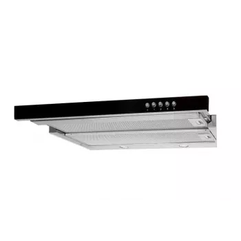 Campana extractora de encimera Akpo WK-7 Light Glass 50 acero inoxidable, negra
