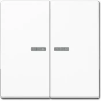 Interruptor de luz Jung A 595 KO5 WW, blanco, tecla simple, variante de superficie/empotrar
