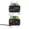Inversor para coche Qoltec Monolith 600 W Verde 12 V