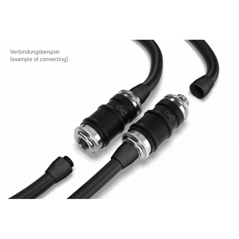 Adaptador de bloque de agua Aquatuning GmbH 13876 Latón Níquel Plástico Negro Cromo