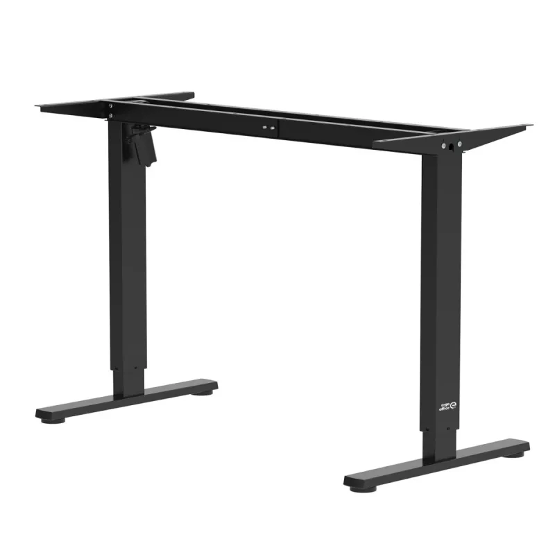 Escritorio con regulación eléctrica de altura Ergo Office, altura máx. 1160 mm, máx. - 80 kg, sin tablero para trabajar de pie y sentado, negro, ER-400 B