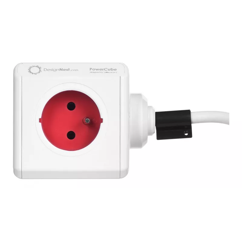 Allocacoc 2304/FREXPC regleta de enchufes 3 m 5 tomas AC interior rojo, blanco