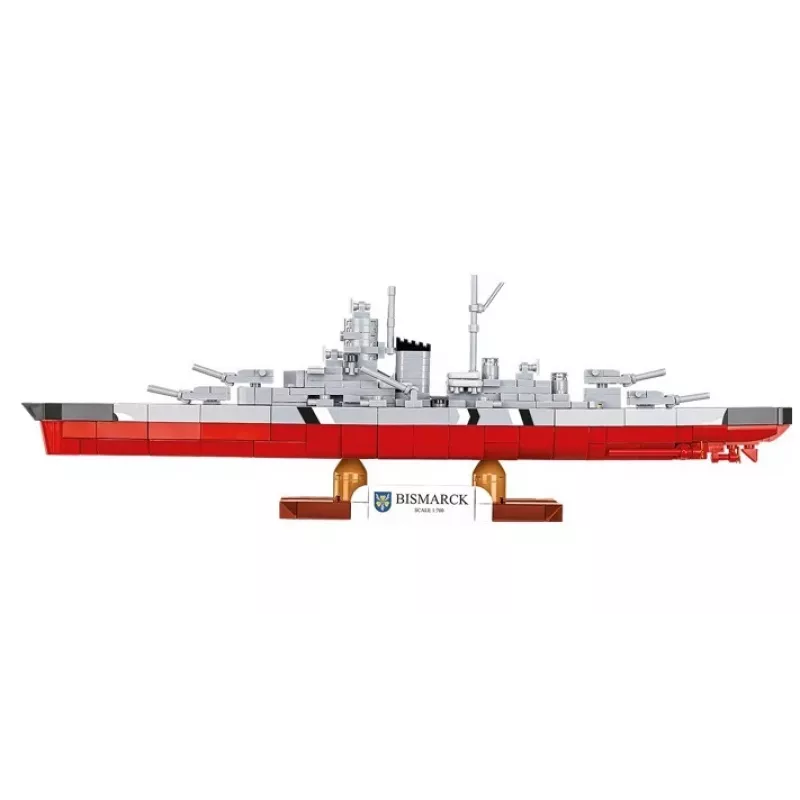 Set de construcción Cobi acorazado Bismarck modelo, 590 piezas