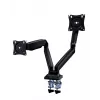 Soporte para monitor GEMBIRD MA-DA2-03 para pantallas de hasta 35 pulgadas, pinza de mesa, VESA 75x75–100x100, 20 kg, negro, Doble pantalla