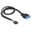 Cable USB interno DeLOCK 83776 0,45 m conector macho a conector hembra