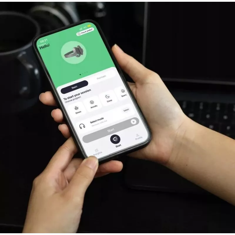Estimulador del nervio vago Pulsetto banda cervical relajación y sueño WELL-BEING