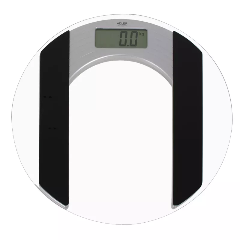 Adler | Báscula de grasa corporal | Carga máxima 150 kg | Precisión 100 g | Vidrio